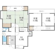 豊南町東4丁目貸家の間取り画像