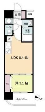 セレニテ神戸ミラクノールの間取り画像