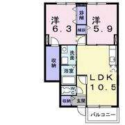パイン ヴィレッジCの間取り画像