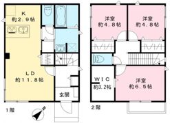 戸田市氷川町3丁目戸建 A棟の間取り画像