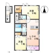 ボヌール MASHIKIの間取り画像