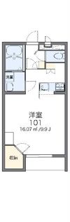 レオパレスウイローリバーの間取り画像