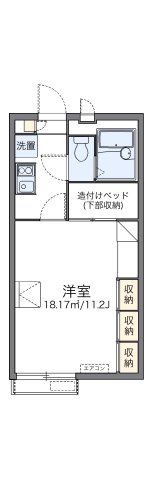 レオパレス川津の間取り画像