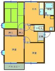 コーポ静の間取り画像