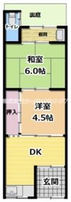 寺井貸家の間取り画像