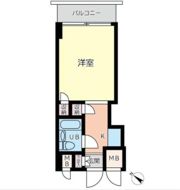 スカイコート横浜平沼の間取り画像