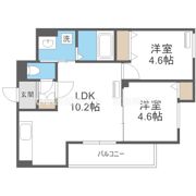 クリエオーレ原町の間取り画像