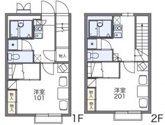 レオパレスRITZ－Ⅱの間取り画像