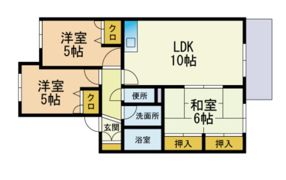 ディアス三苫G棟の間取り画像