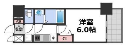 プレサンス鶴橋トレヴィエの間取り画像