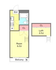 コーポラス稲垣Cの間取り画像