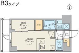 クレストコート東日暮里の間取り画像