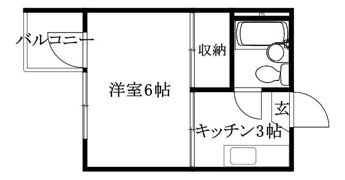 カンパニュラ北代の間取り画像