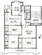 大森台住宅3号棟の間取り画像