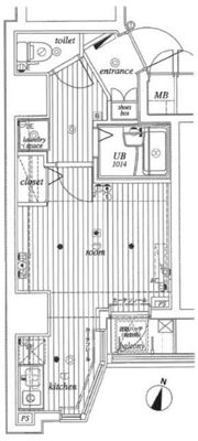 ミリオンプラザ目黒駅前の間取り画像