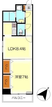 グランディールノブハラの間取り画像