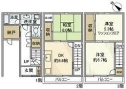 長栄寺町戸建の間取り画像