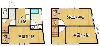 モデレイト若松の間取り画像