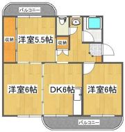 八番町リバーハイツの間取り画像