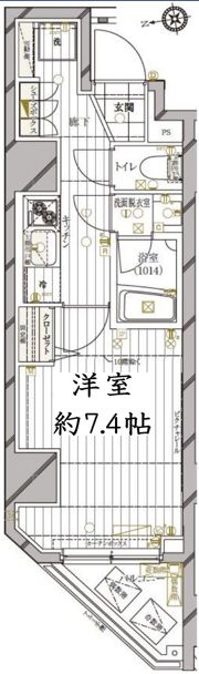 レガリス西日暮里ステーションフロントの間取り画像