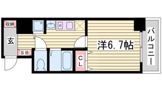 スワンズ神戸三宮イーストの間取り画像