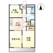 ルピナス花池B棟の間取り画像