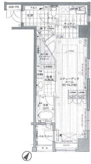 クオス銀座エスト・プルミエの間取り画像