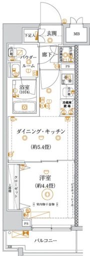 ガリシア亀戸水神の間取り画像