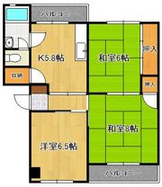 幸神団地2号棟 502号室の間取り画像