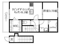GALLERY HOUSE米湊 A棟の間取り画像