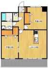 クロノス16月出の間取り画像