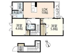 プレジール南観音の間取り画像