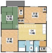 ハーベスト平山B棟の間取り画像