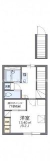 レオパレスアントラーの間取り画像