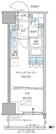 パークアクシス品川天王洲アイルの間取り画像