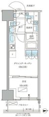 パークアクシス品川天王洲アイルの間取り画像