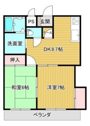 シャトー花水木の間取り画像