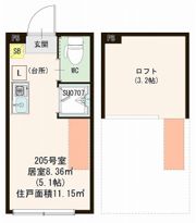 ハーモニーテラス志茂ⅩⅤの間取り画像