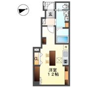 コーポ峯のハタの間取り画像