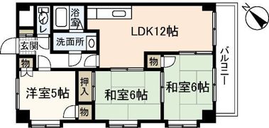 ビラバロンⅡの間取り画像