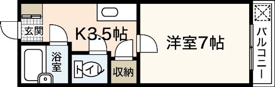 パルコープ五日市の間取り画像