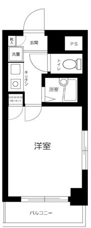 スカイコート早稲田 第3の間取り画像
