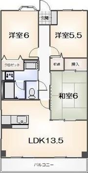 湊マンションの間取り画像