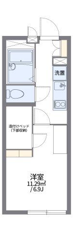 レオパレスシルバ コートの間取り画像