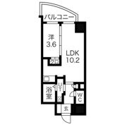 ミュプレ北浜EASTの間取り画像