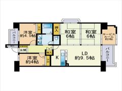 アーベイン大橋の間取り画像