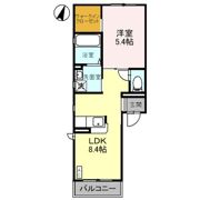 ヴィラ・ブルーノ Fの間取り画像