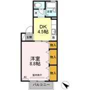フロラシオン川内 Ⅰ棟の間取り画像