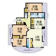 グランツリー室見の間取り画像