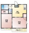 フォーブル鍵山Bの間取り画像